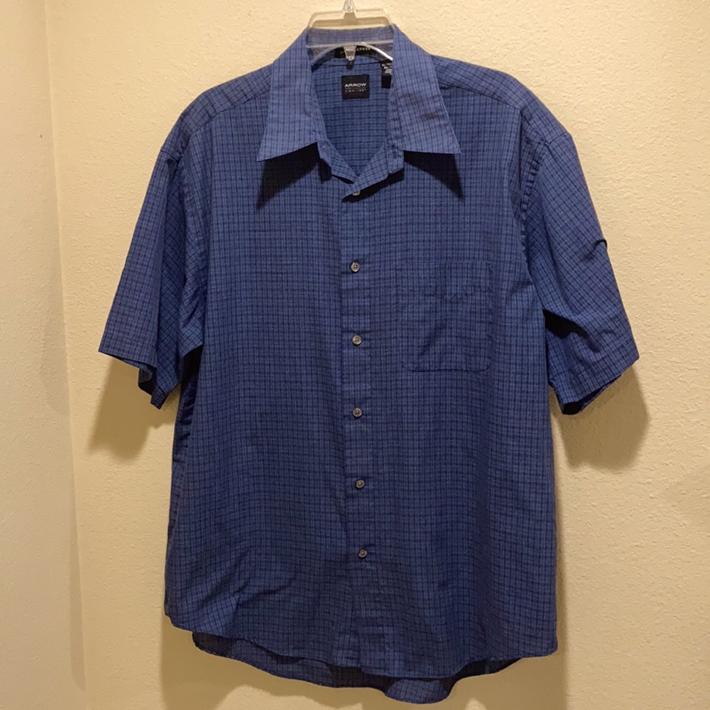 Arrow USA 1851 pattern buttonup short sleeve shirt